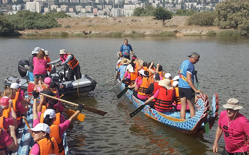 הפנינג החתירה במועדון אריות חיפה (צילום: אורני דרורי)