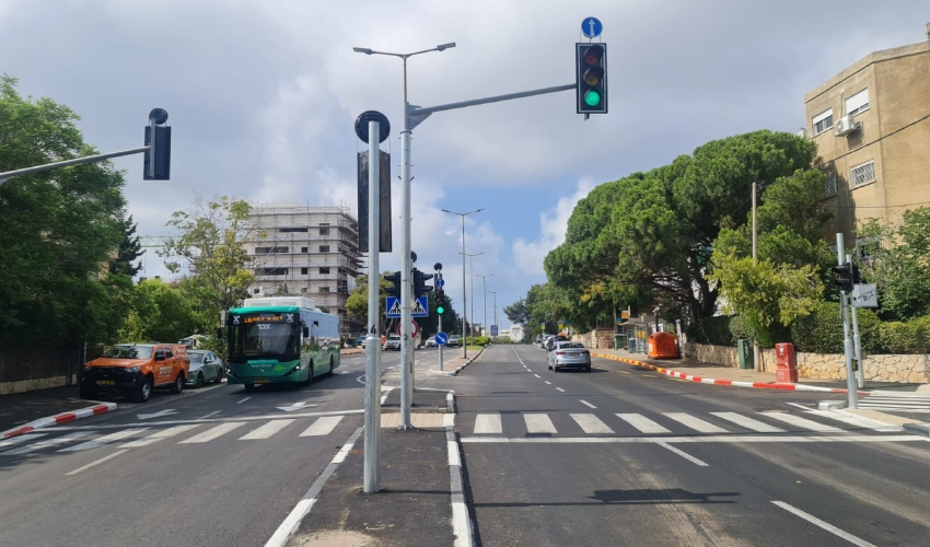 צומת מרומזר (צילום: דוברות עיריית חיפה)